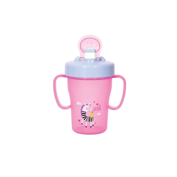 MOMMY'S BLISS Training Cup | Easy Grip, Easy Clean | Ideal for 9+ Months - Pink - Image 2
