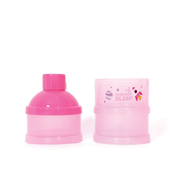 MOMMY'S BLISS Milk Powder Container 3 Layer | BPA-Free, Easy Carry for 0+ Months | Pink - Image 2