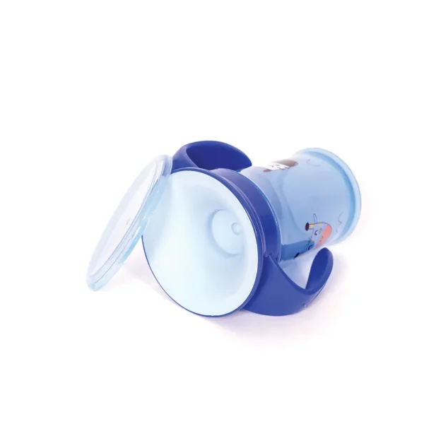 MOMMY'S BLISS Magic Cup | BPA-Free, Easy Grip, Non-Spill | 210ml for 12+ Months | Blue - Image 3