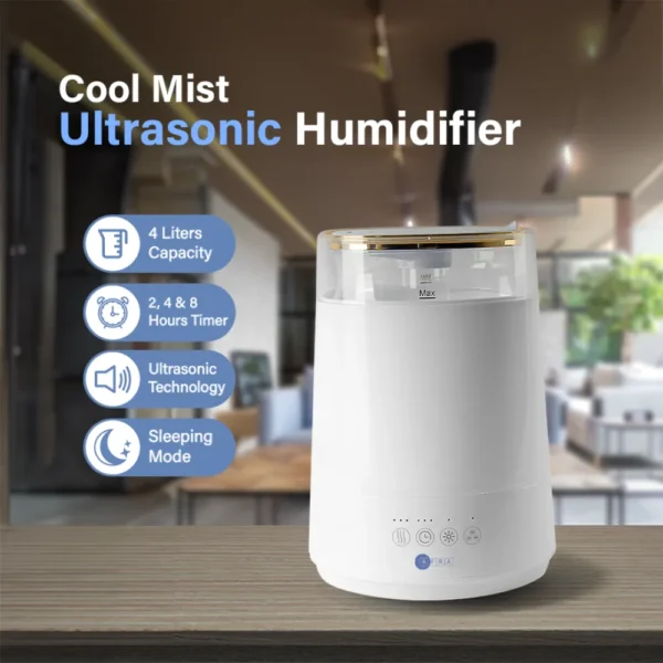AFRA ULTRA SONIC LARGE HUMIDIFIER 4 LITER AF-801UH - Image 5