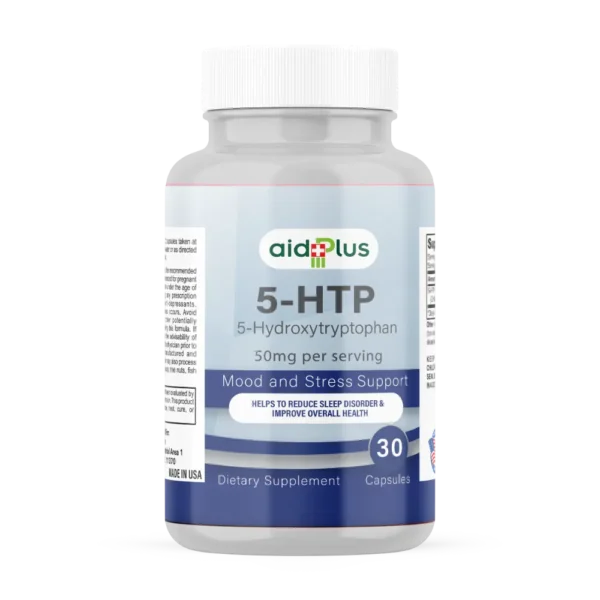 AID PLUS 5-HTP 50mg 30’s – Mood & Stress Support, Natural Serotonin Booster, Dietary Supplement