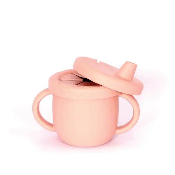 MOMMY'S BLISS Silicon Baby Feeding Set | BPA-Free, Easy Clean, FDA Certified | 6-Piece Set | Pink - Image 2
