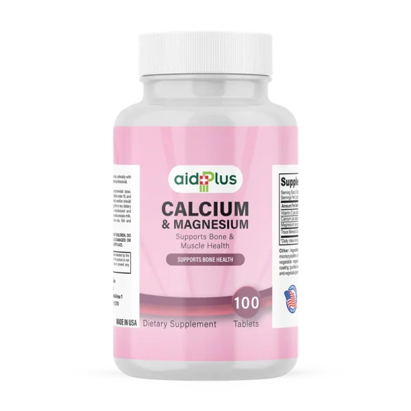 AID PLUS Super Cal Mag – Calcium 1000mg & Magnesium 500mg – 100 Tablets