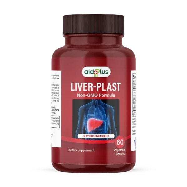 AID PLUS Liver-Plast 60’s – Advanced Liver Support with Solarplast®, Milk Thistle & Digestive Enzymes