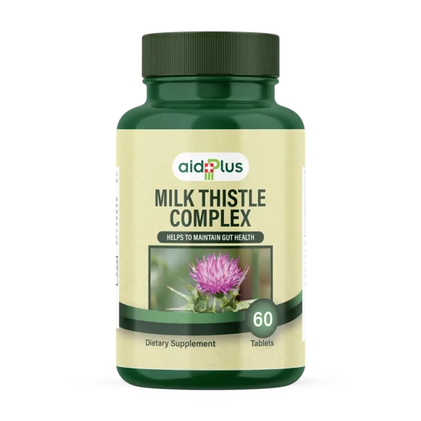 AID PLUS Milk Thistle Complex 450mg 60’s – Liver Health & Detox Support Tablets