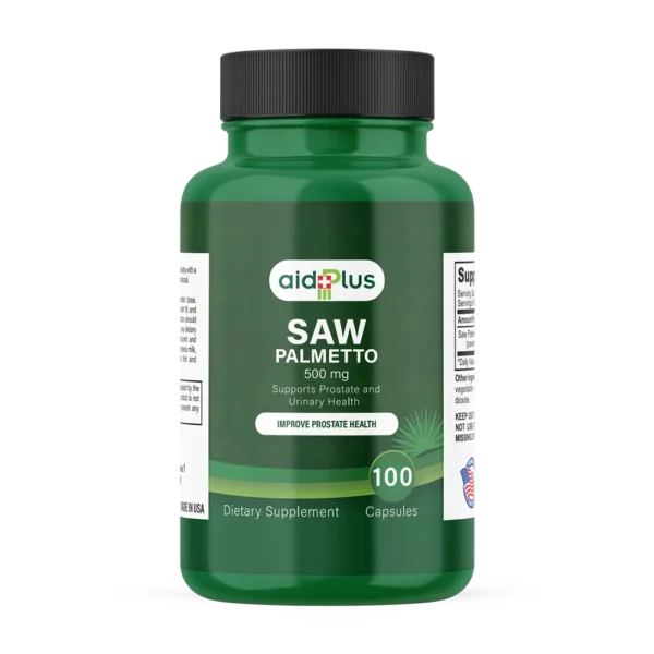 AID PLUS Saw Palmetto 500mg 100’s – Prostate & Urinary Health Support
