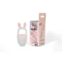 MOMMY'S BLISS Silicon Rabbit Fruit Feeder | 100% Food-Grade Silicone, Easy Clean, Chemical-Free | Pink