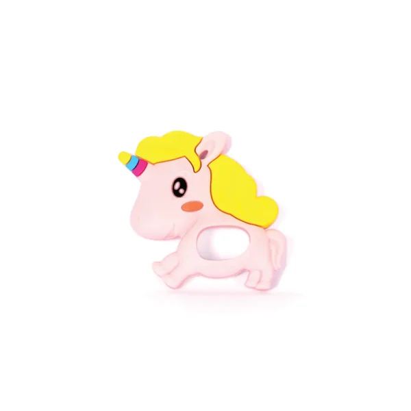 MOMMY'S BLISS Unicorn Silicone Teether | BPA-Free, Easy Clean, Chemical-Free | Soft Food-Grade Silicone | Pink - Image 2