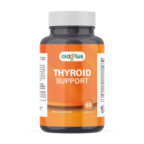 AID PLUS Thyroid Support 60’s – Energy, Metabolism & Hormone Balance with Vitamins, Minerals & Herbs