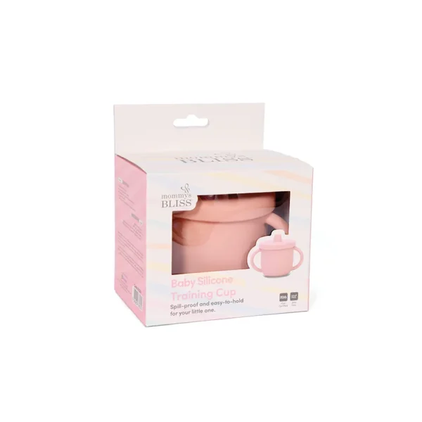 MOMMY'S BLISS Silicon Baby Training Cup | BPA-Free, Easy Clean, FDA Certified | Pink - Image 4