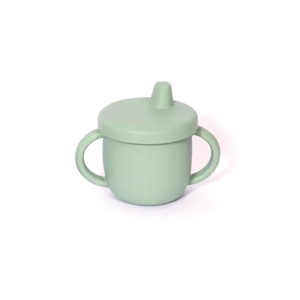 MOMMY'S BLISS Silicon Baby Training Cup | BPA-Free, Easy Clean, FDA Certified | Green - Image 2